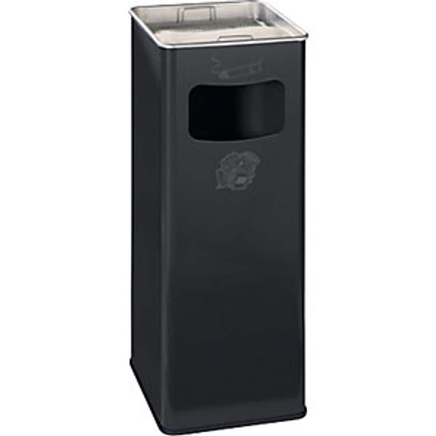 Combination Ashtray, Capacity 32 L, WxHxD 260 X 665 X 260mm, Sheet Steel, Charcoal