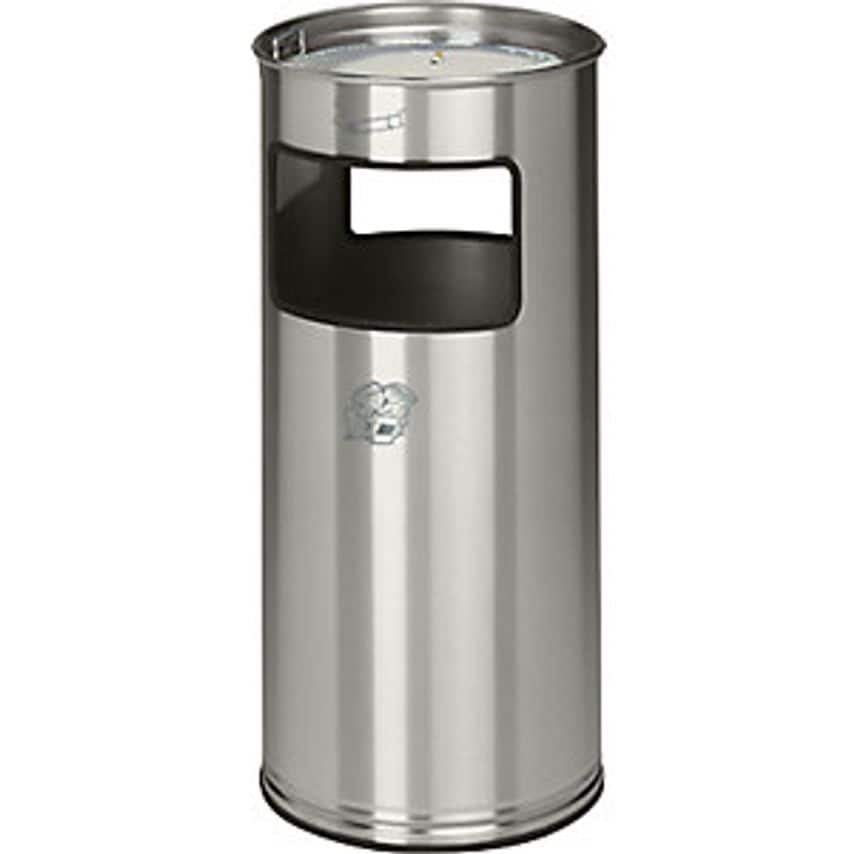 Combination Ashtray, Capacity 37 L, Hx700 X 320mm, Stainless Steel, 2 Access Openings