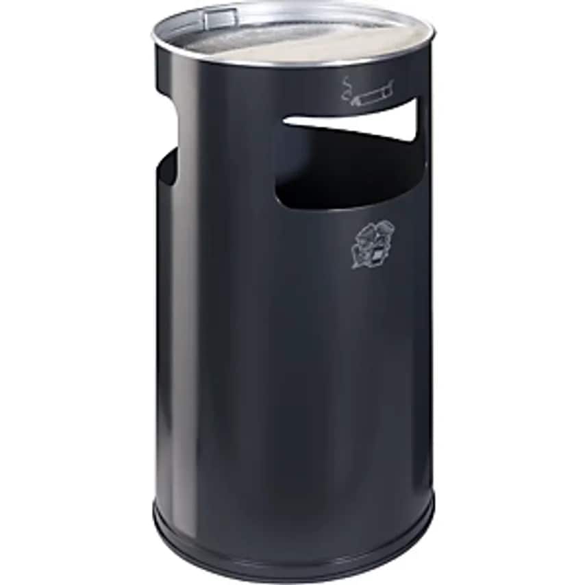 Combination Ashtray, Capacity 69 L, Hx760 X 420mm, Sheet Steel, Charcoal