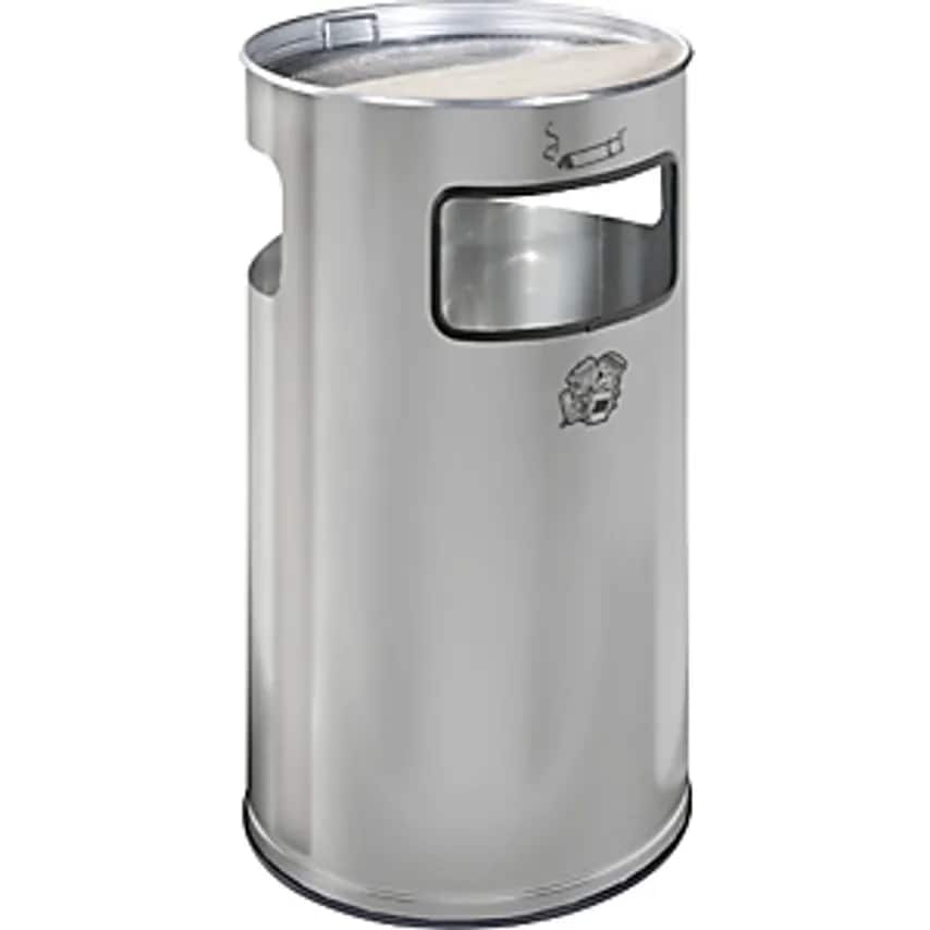 Combination Ashtray, Capacity 69 L, Hx760 X 420mm, Stainless Steel, 3 Access Openings