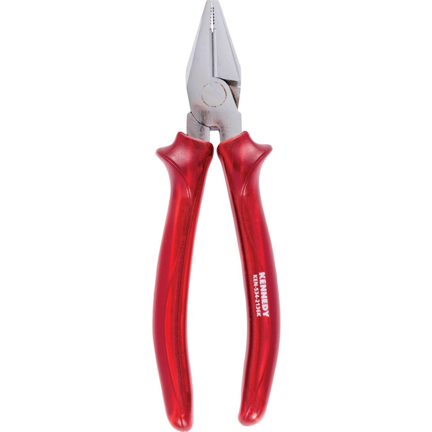 Combination Pliers Comfort Grip Insulated Red Transparent 205mm
