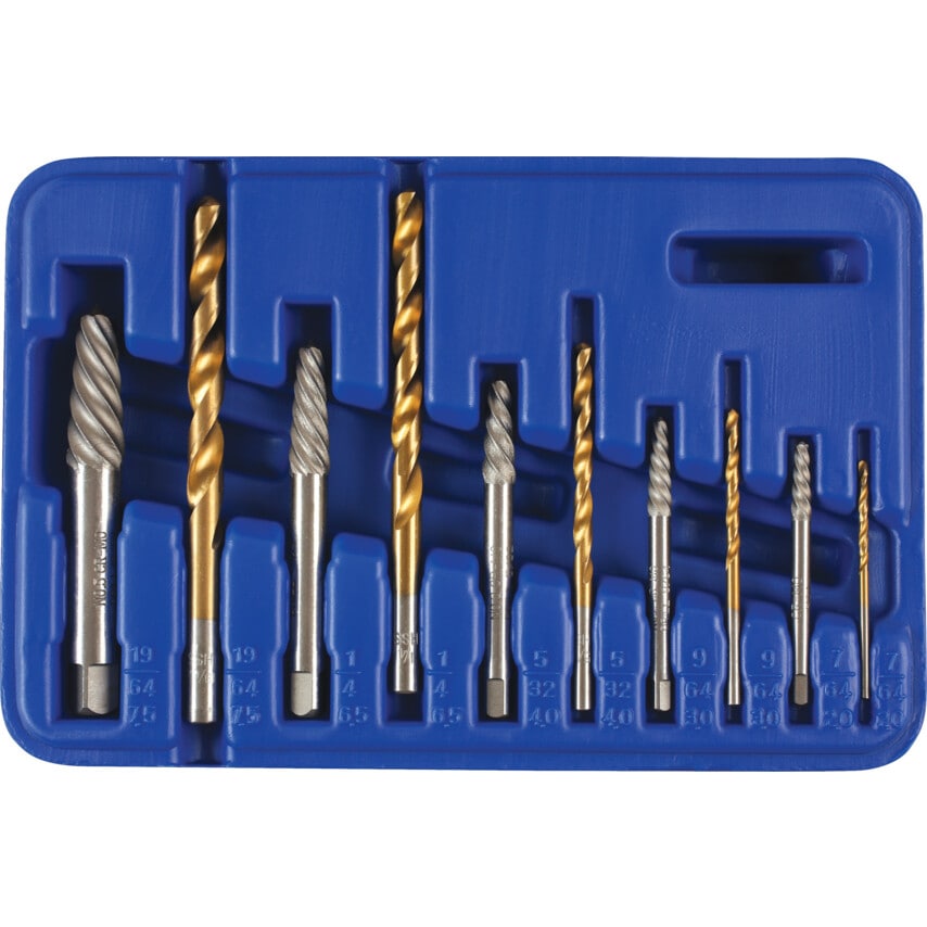 Combination Screw Extractor & Drill Set