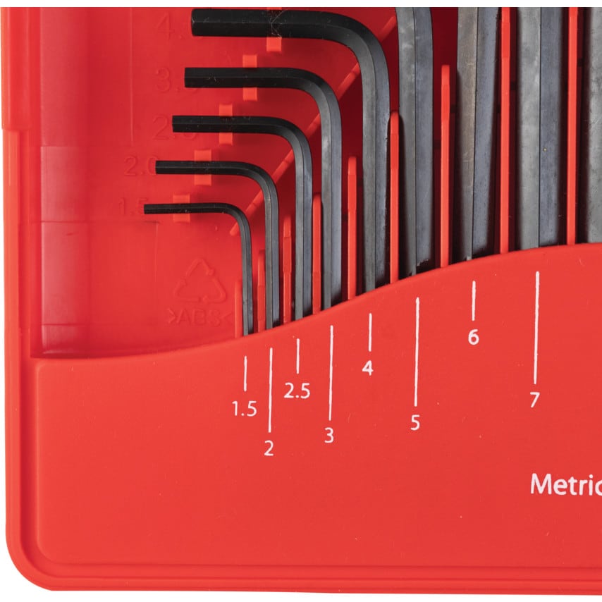 Combination Short Arm mm/af Hex Key Set (20 Piece)