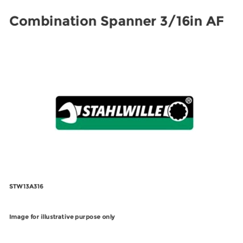 Combination Spanner 3/16in AF STW13A316
