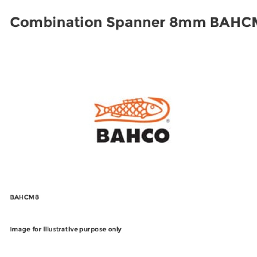 Combination Spanner 8mm BAHCM8
