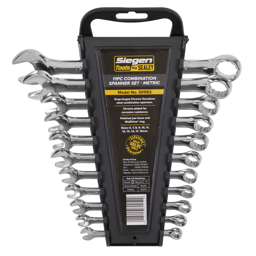 Combination Spanner Set11 Piece Metric
