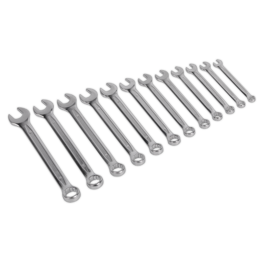 Combination Spanner Set12 Piece Cold Stamped Metric