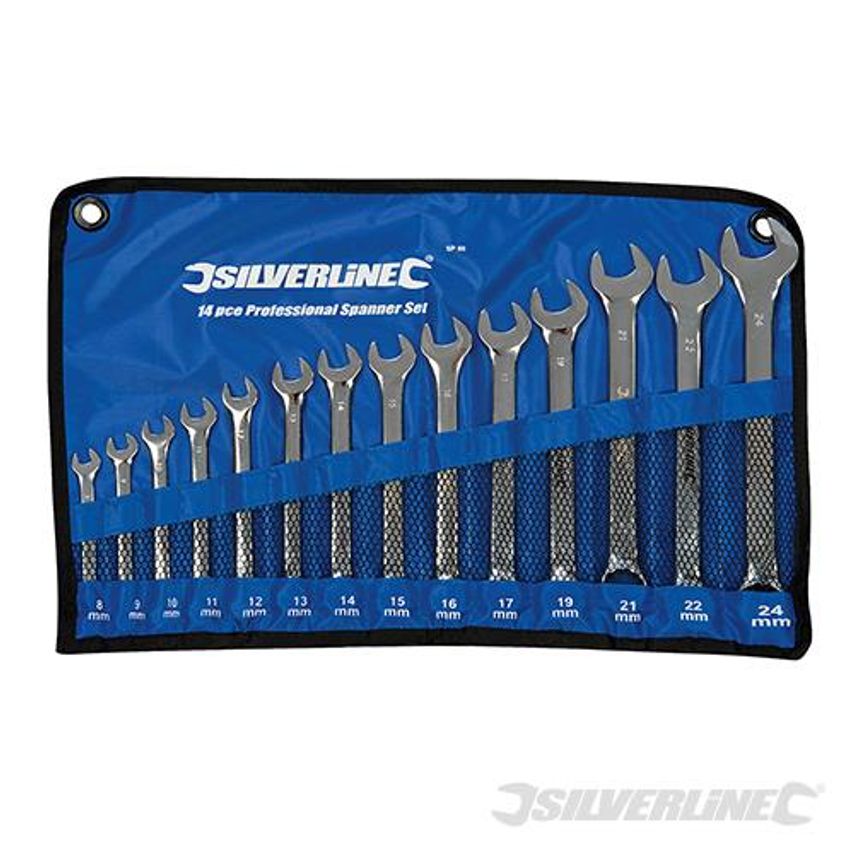 Combination Spanner Set 14 Piece 8 - 24mm