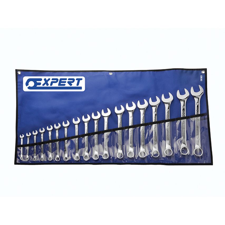 Combination Spanner Set with Tool Roll, 18 Piece BRIE110313B