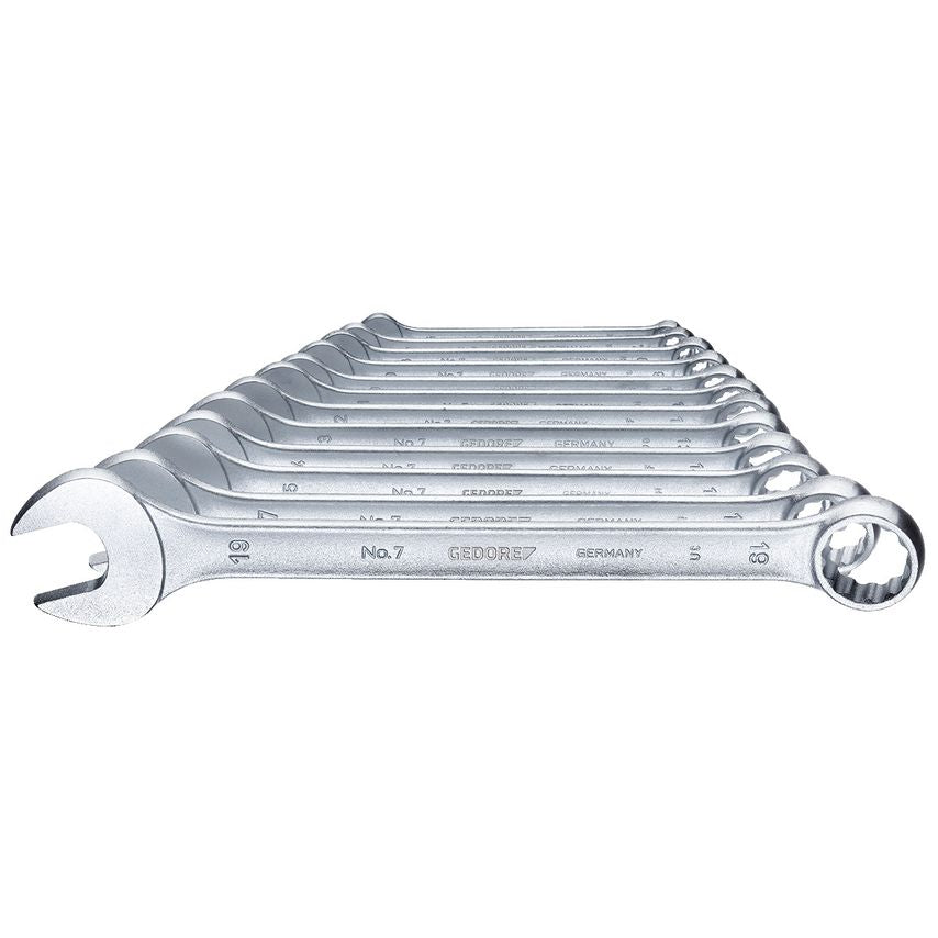 Combination spanner set 12 pcs UD profile 6-19 mm