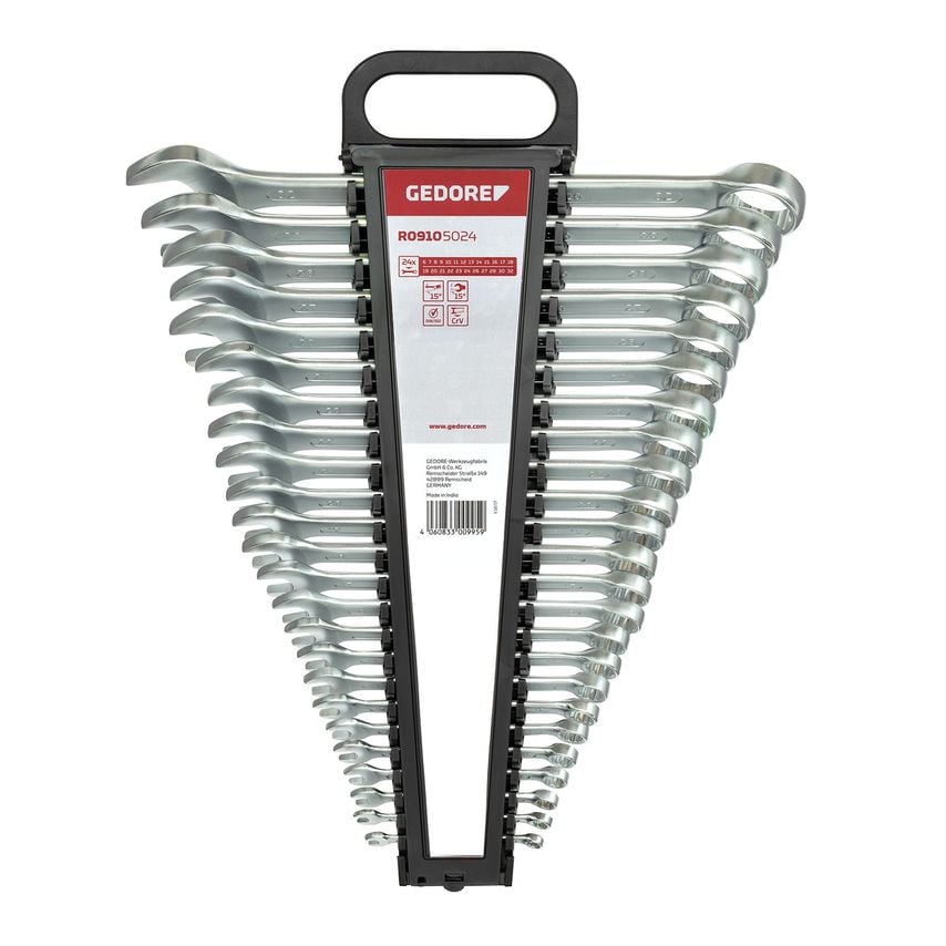 Combination spanner set size6-32mm 24pcs