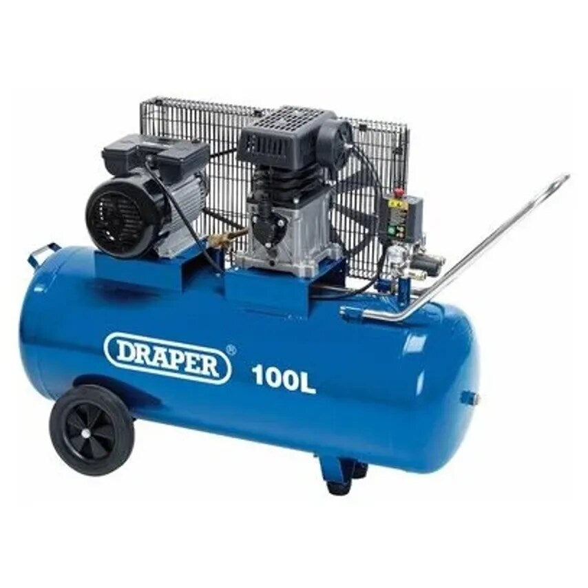 Compressor Belt-driven Air Wheels and handle 100LTR 230V 2.2KW 3