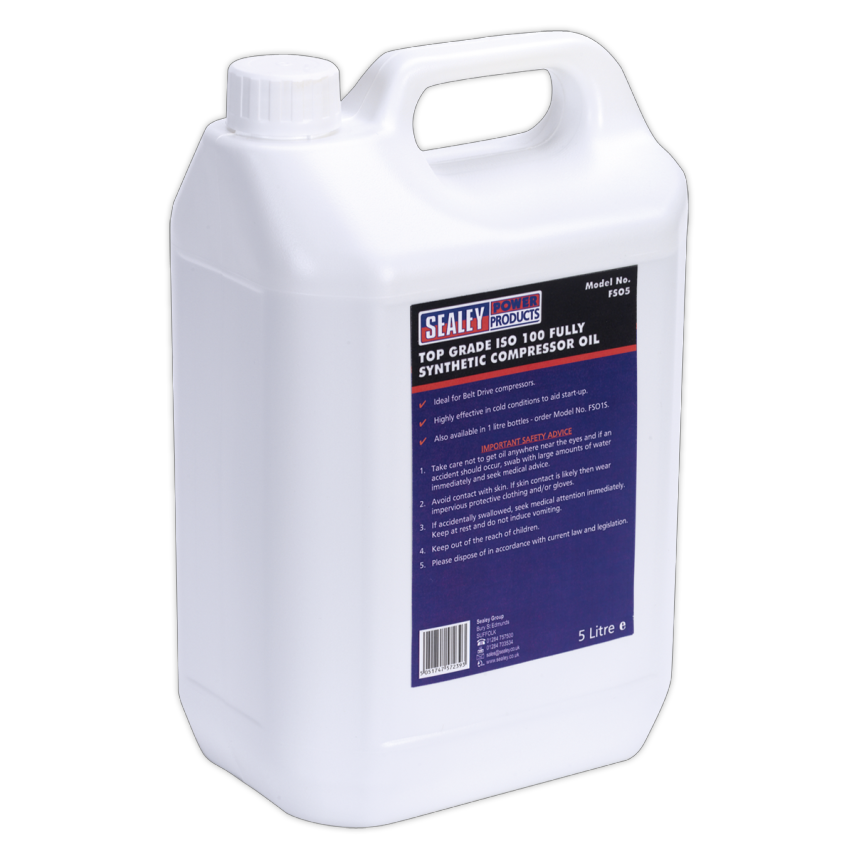 Compressor Oil Fully Synthetic 5L