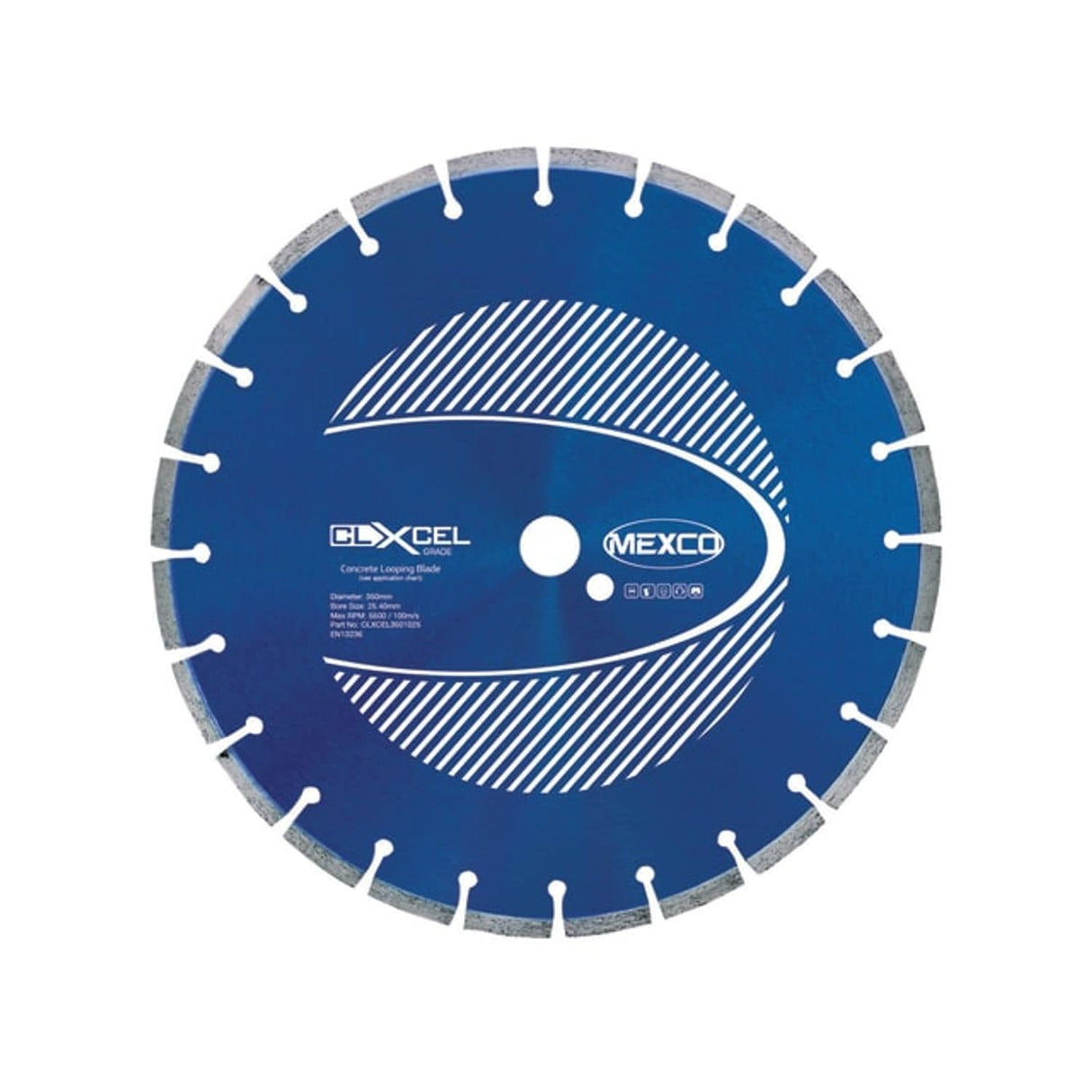 Concrete Looping Diamond Blade 350 x 25.4mm x 10mm Width