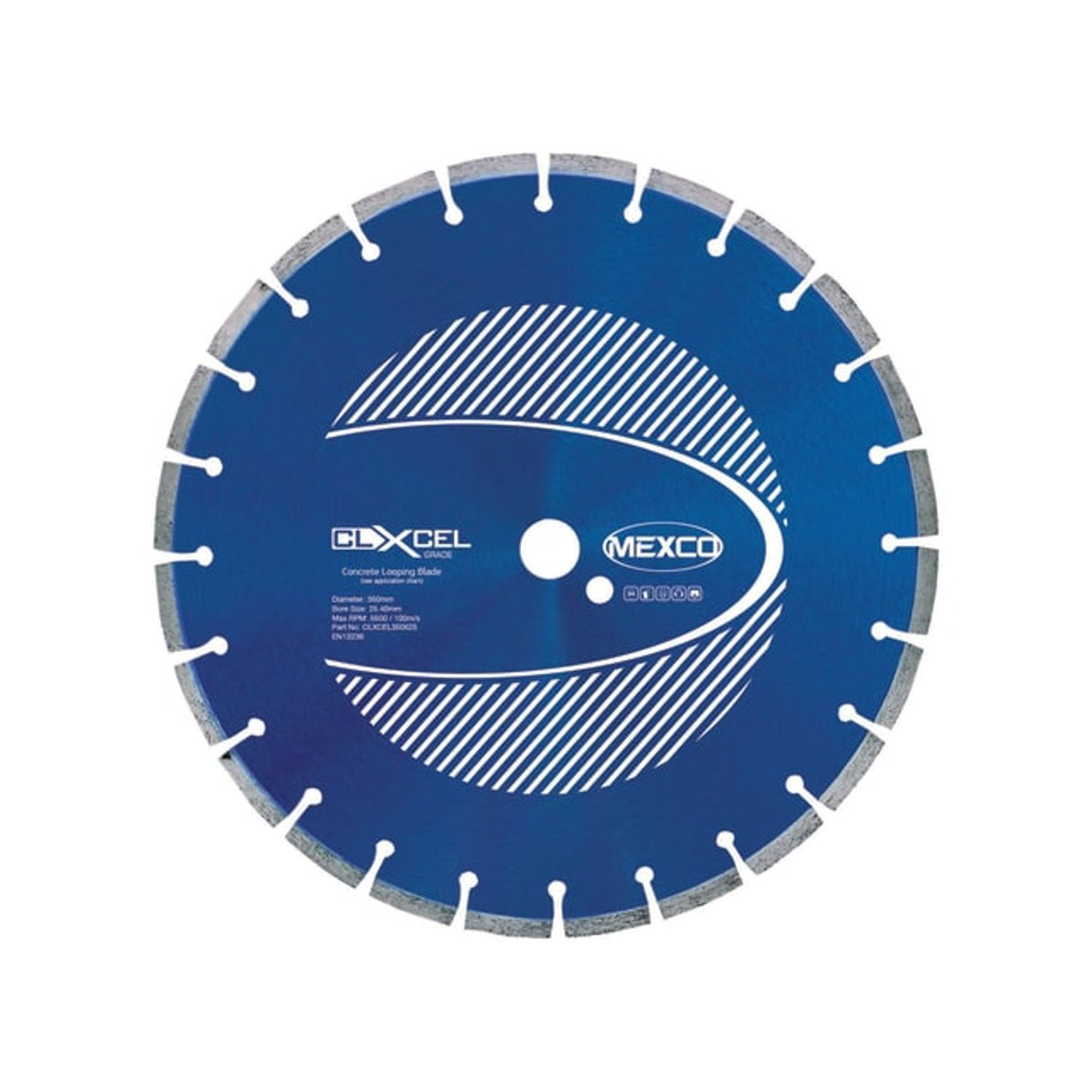 Concrete Looping Diamond Blade 350 x 25.4mm x 6mm Width