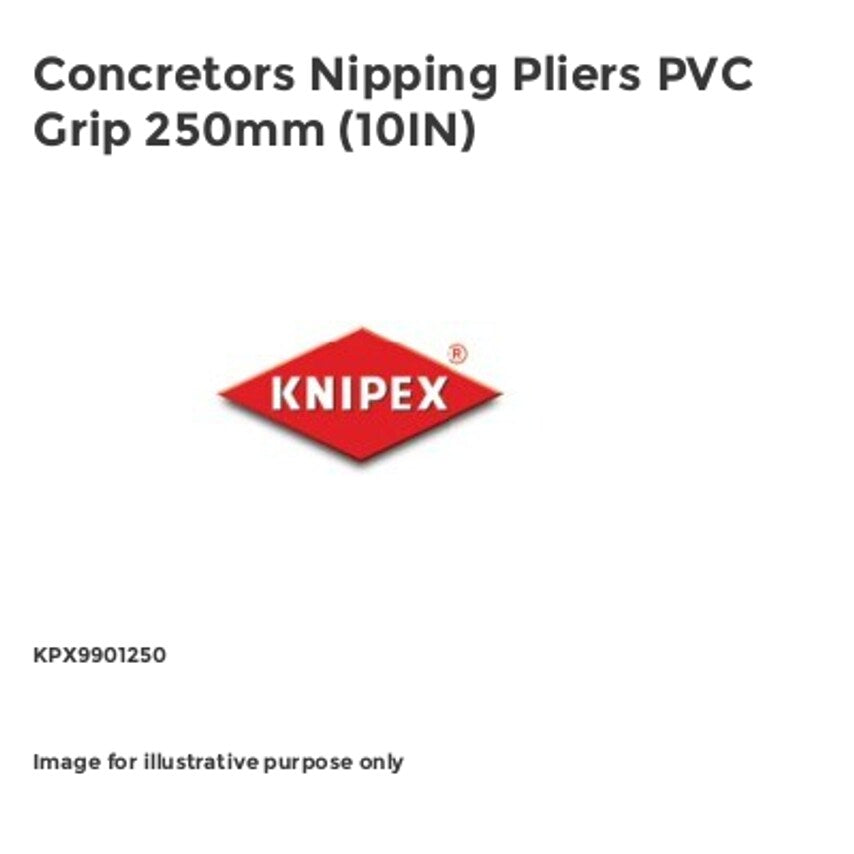 Concretors Nipping Pliers PVC Grip 250mm (10IN) KPX9901250