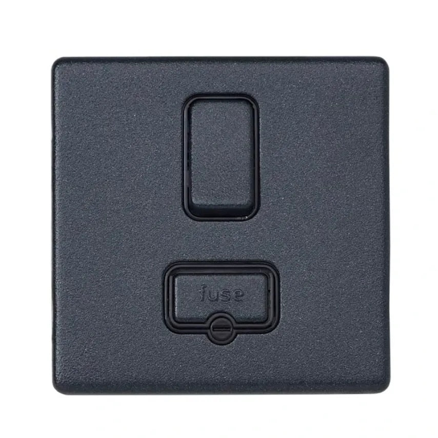 Connect Unit DP Switched FSD 13A Lustrous Black Blk Insert