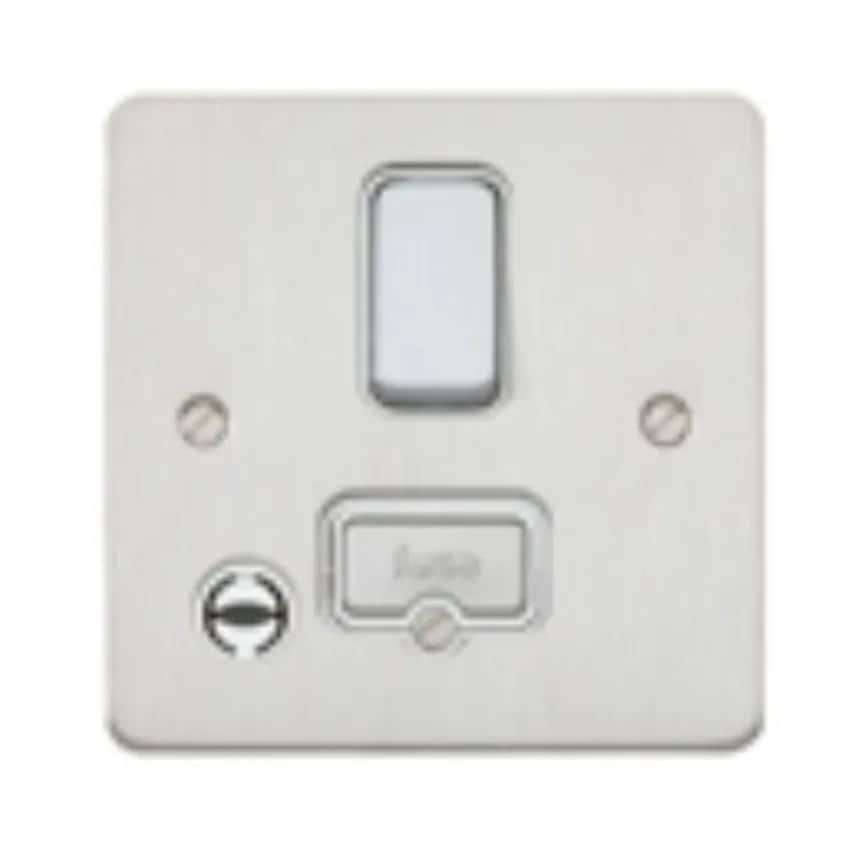 Connect Unit DP Switched FSD Flex Outlet 13A White White Inserts