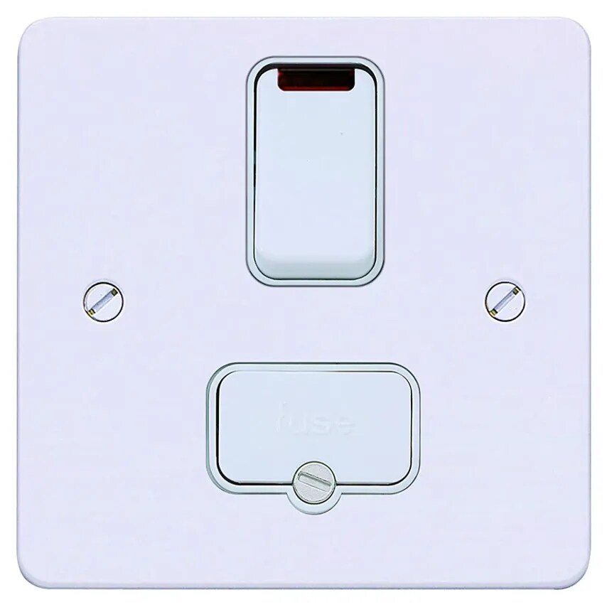 Connect Unit DP Switched FSD Neon 13A White White Inserts - K14961WHIW
