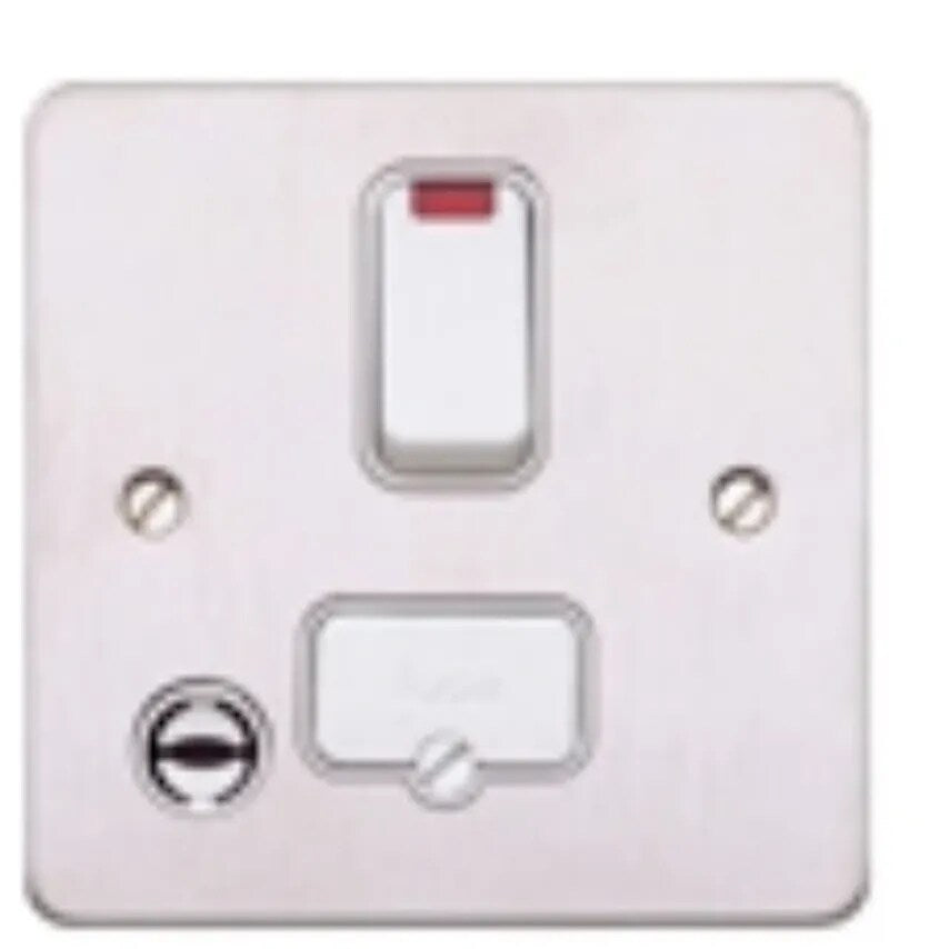 Connect Unit DP Switched FSD Neon and fo 13A White White Inserts - K14971WHIW