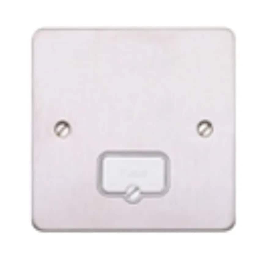 Connect Unit Unswitched FSD 13A Lacquered Brushed Steel Black Insert