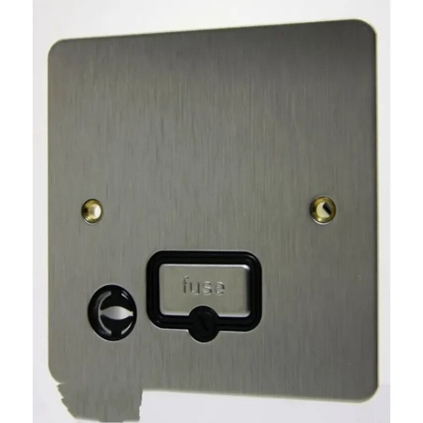 Connect Unit Unswitched Fused and Flex Outlet 13A Antq Bronze Black I