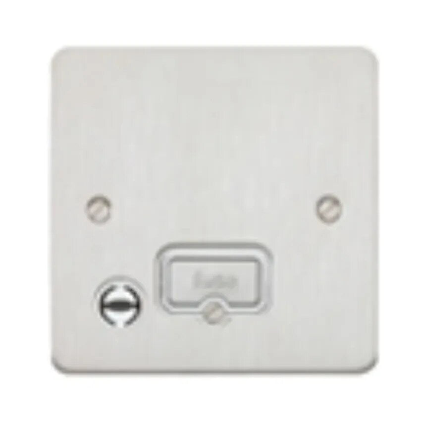 Connect Unit Unswitched Fused and Flex Outlet 13A Lustrous Black Blk
