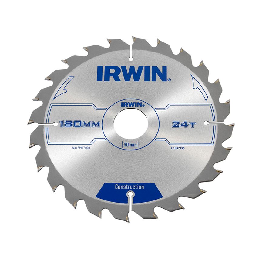 Construction Circular Saw Blade 180 x 30mm x 24T ATB IRW1897195