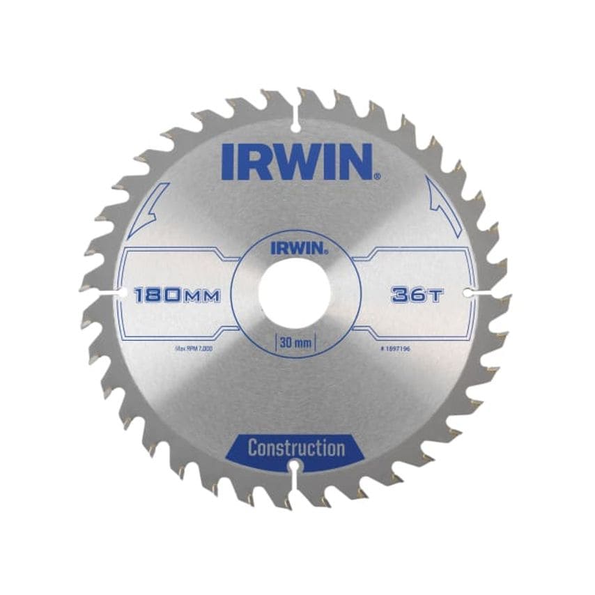 Construction Circular Saw Blade 180 x 30mm x 36T ATB