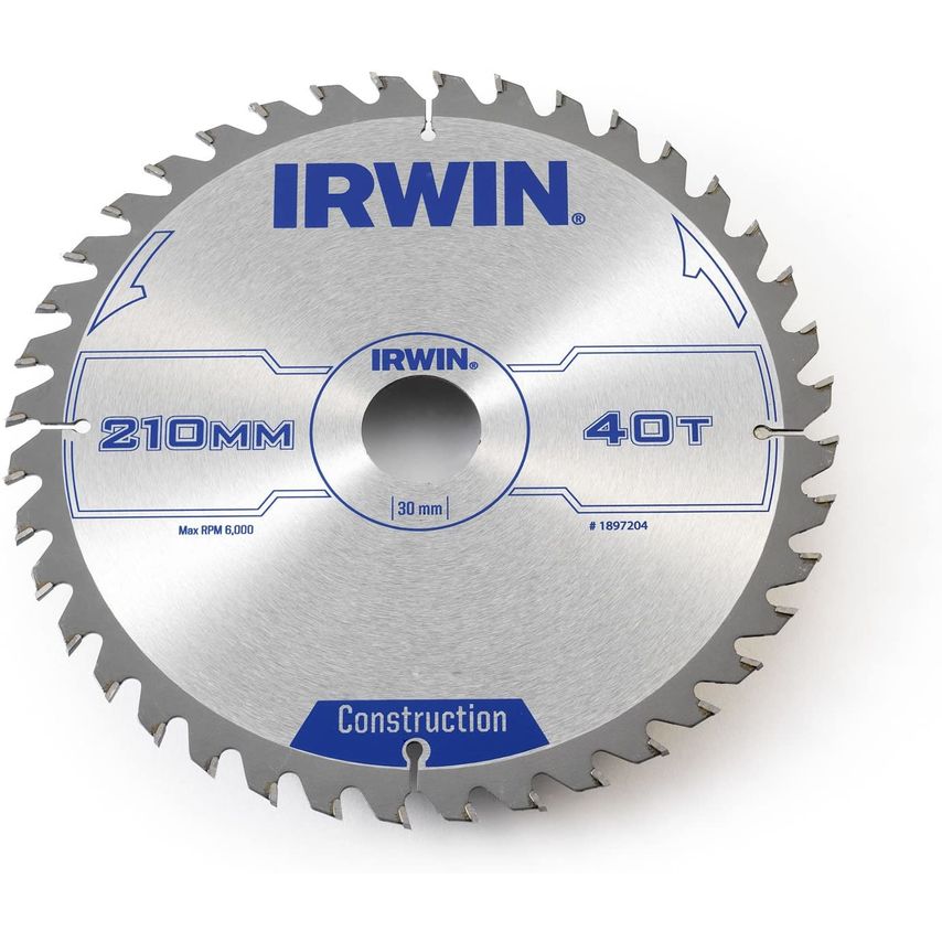 Construction Circular Saw Blade 210 x 30mm x 40T ATB