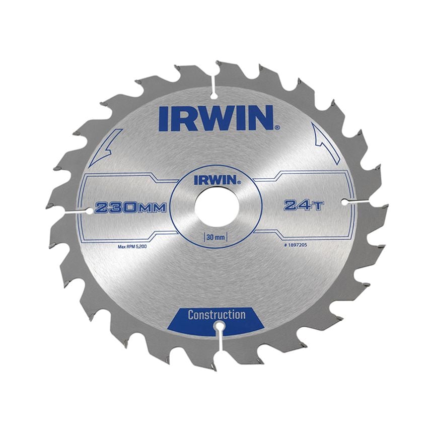 Construction Circular Saw Blade 230 x 30mm x 24T ATB IRW1897205