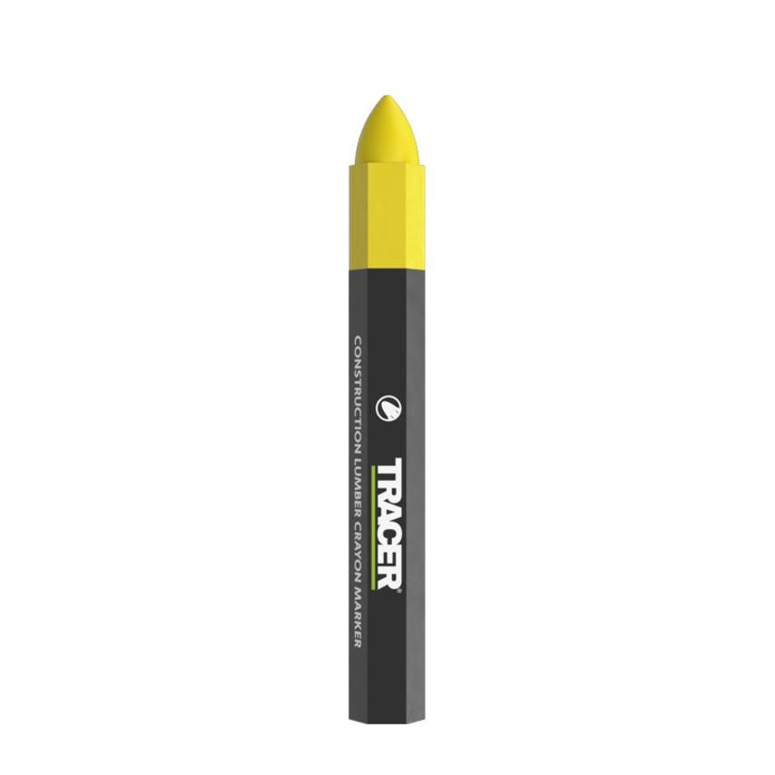 Construction Lumber Crayon Markers Yellow (Pack of 12)
