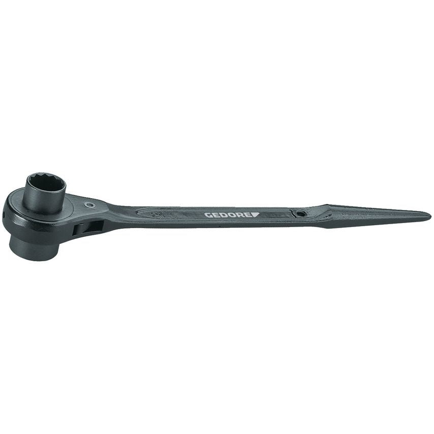 Construction ratchet bi-hexagon 17x19 mm