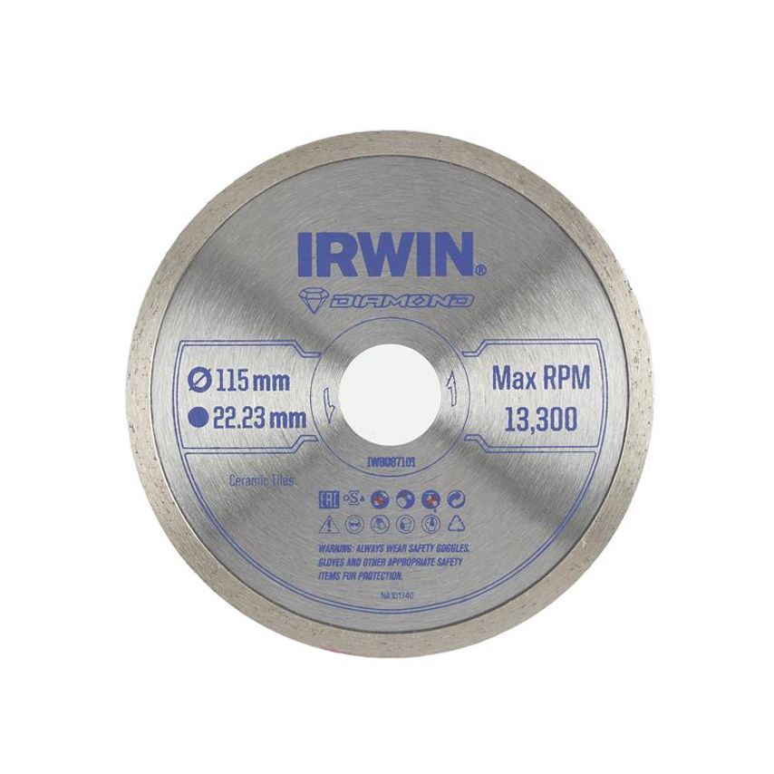 Continuous Rim Diamond Blade 115 X 22.23mm