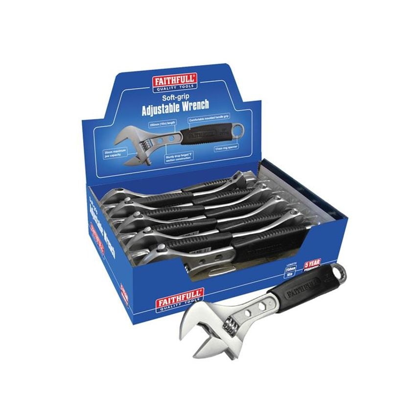 Contract Adjustable Spanner 250mm Display (10) FAIAS250CDIS