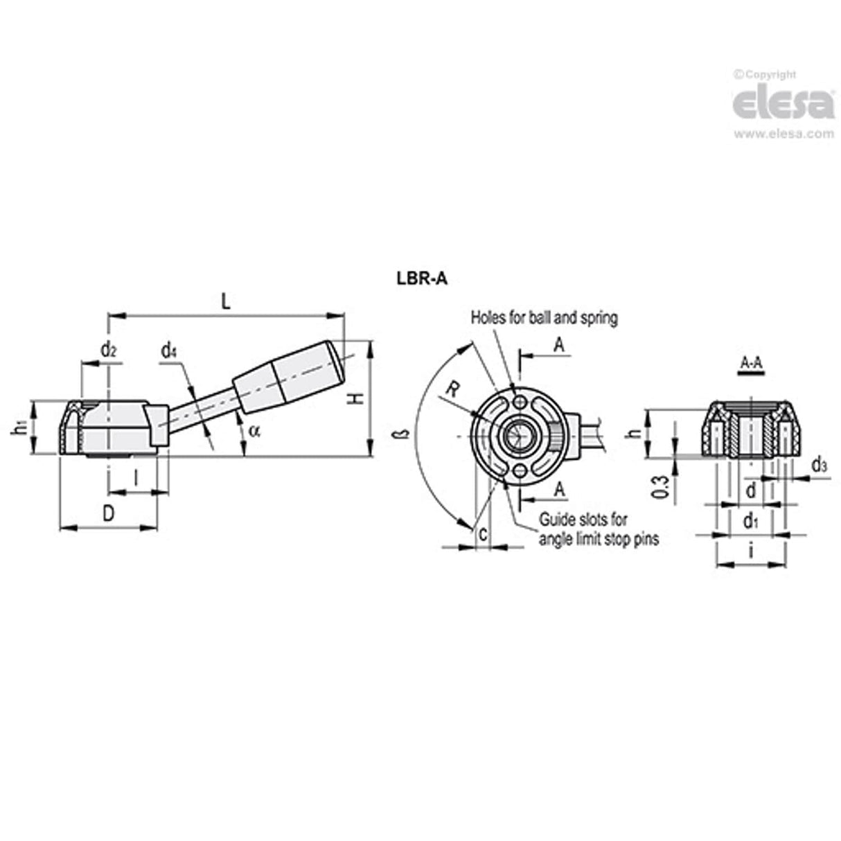 Control lever-LBR.45/110 A-12