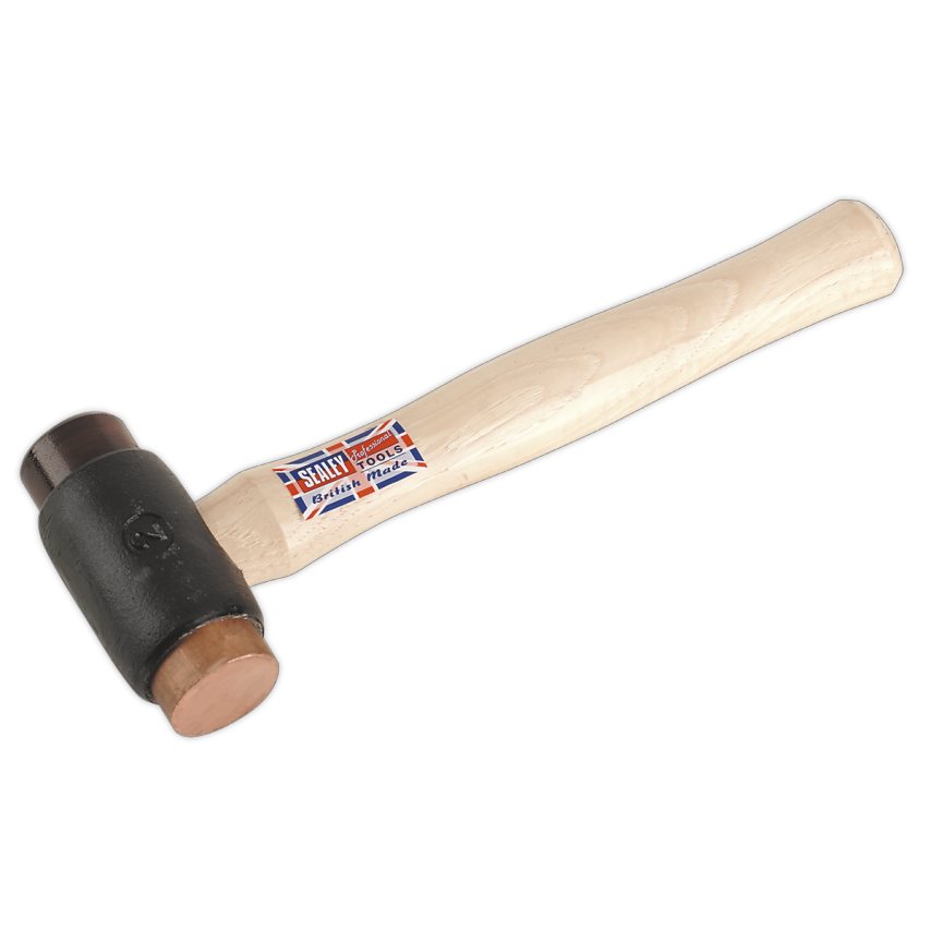 Copper/Rawhide Faced Hammer 2.25LB Hickory Shaft