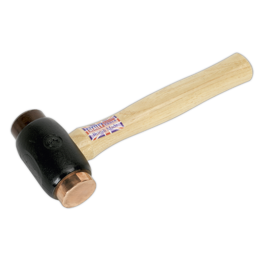 Copper/Rawhide Faced Hammer 3.5LB Hickory Shaft