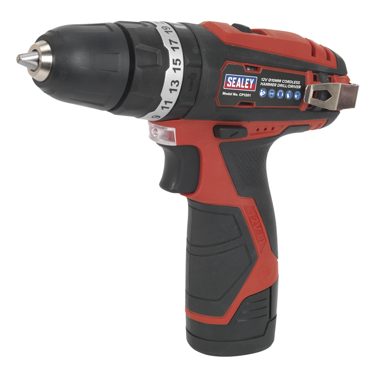 Cordless Hammer Drill/Driver 10mm 12V Li-ion - Body Only