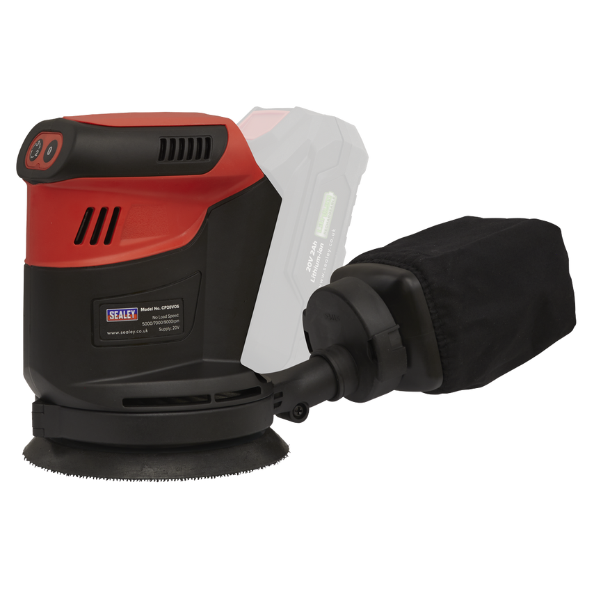 Cordless Orbital Palm Sander Kit 125mm 20V 2AH