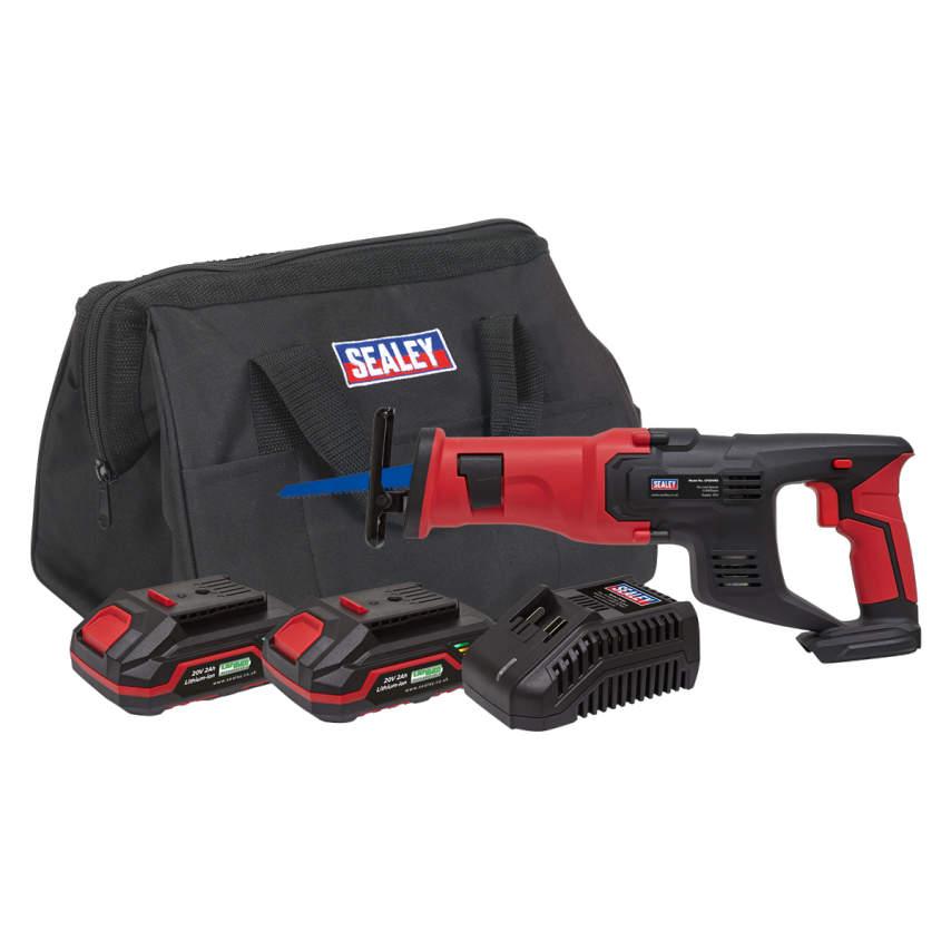 Cordless Reciprocating Saw Kit 20V - 2 Batteries