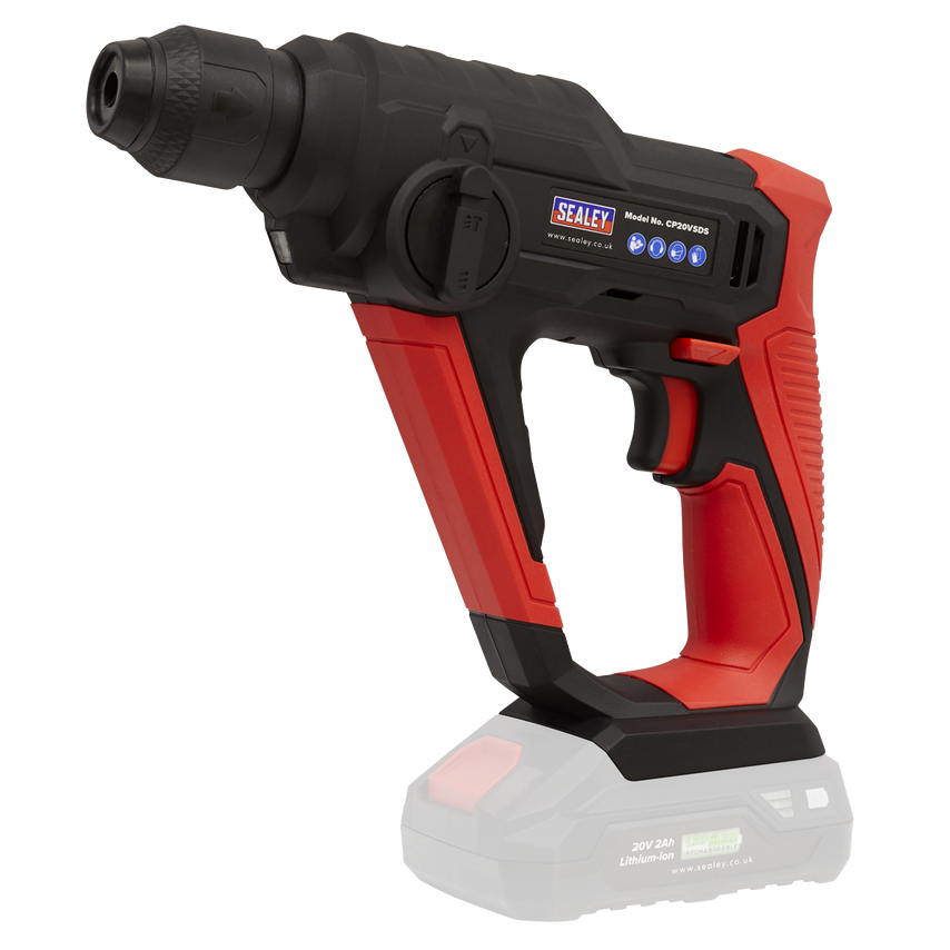 Cordless Rotary Hammer Drill Kit 20V SDS Plus 2AH