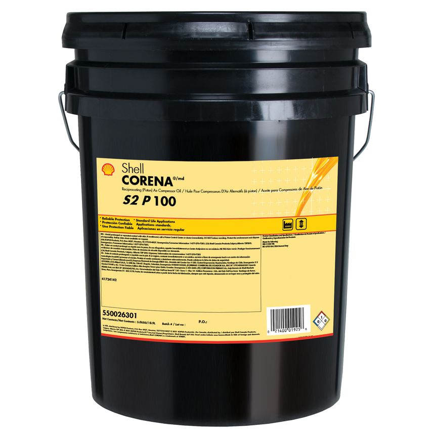 Corena S2 P 100 - Reciprocating (Piston) Air Compressor Oil 20 Litre