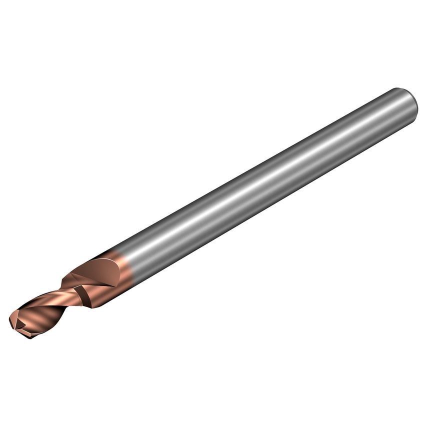 CoroDrill 862-GM Solid Carbide Micro Drill for Pilot Holes 862.2-3000-060A0-GPX2BL