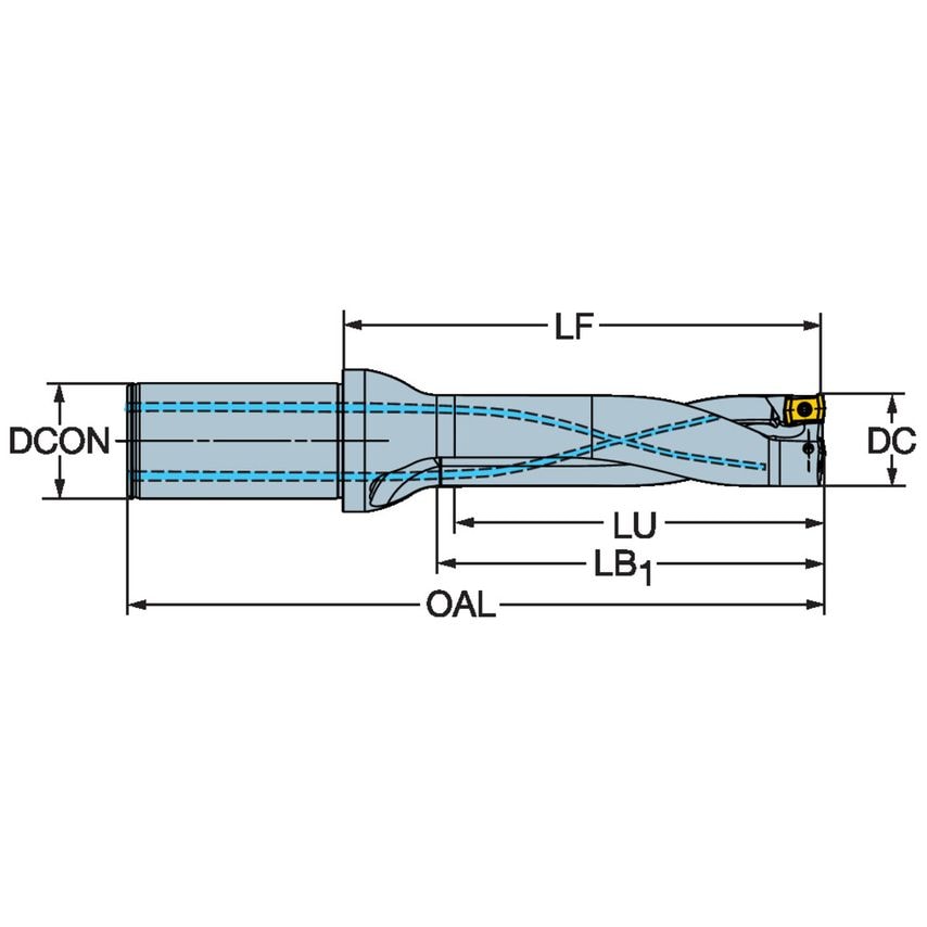 CoroDrill DS20 Indexble Insert Drill DS20-D4900L50-04