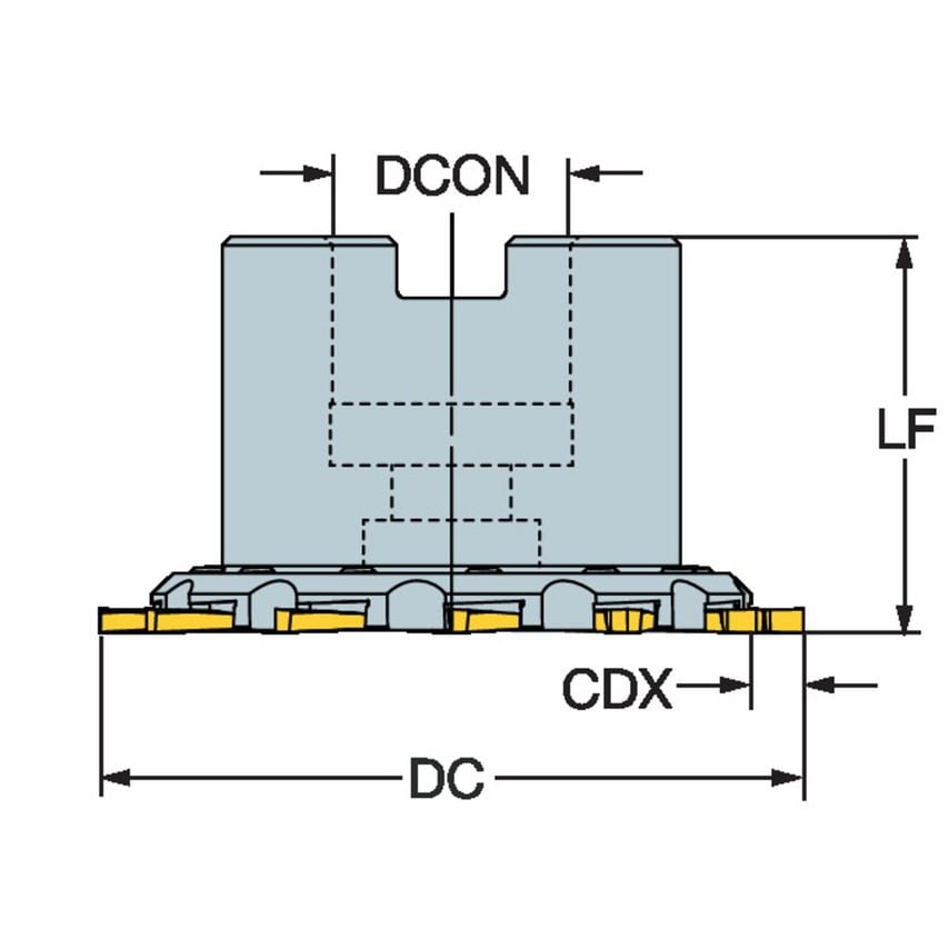 CoroMill 161 Gear Milling Cutter 161-080Q27-3