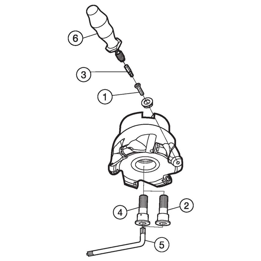 CoroMill 300 Face Milling Cutter RA300-063R19-13M