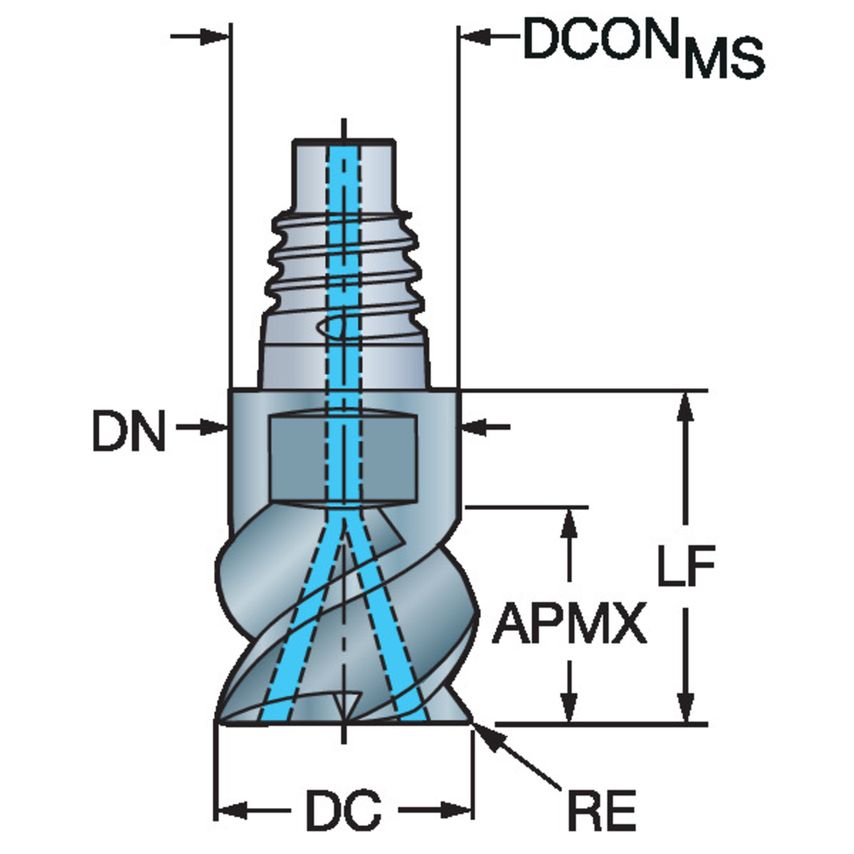 CoroMill 316 Solid Carbide Head for Stable Multi-operations Milling 316-16SM450C16005P1730