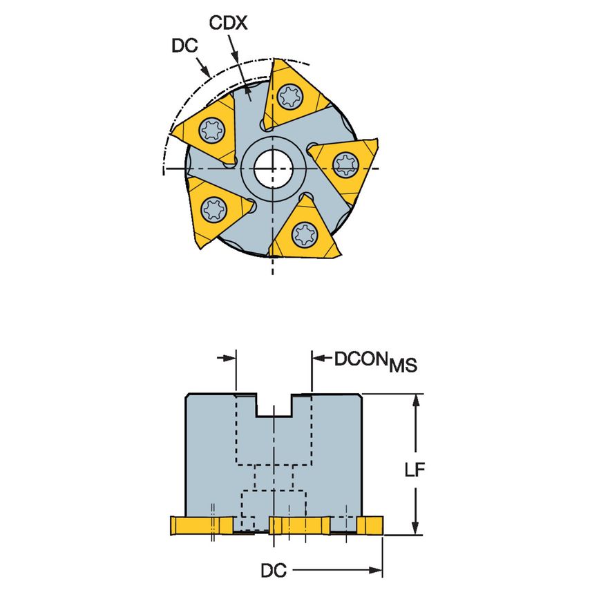 CoroMill 328 Groove Milling Cutter A328-063Q19-13M