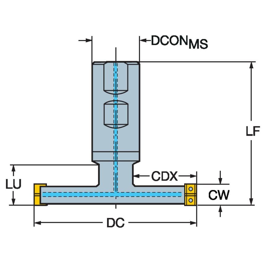 CoroMill 331 Full Side and Face Disc Milling Cutter R331.35C-051m5DMA05